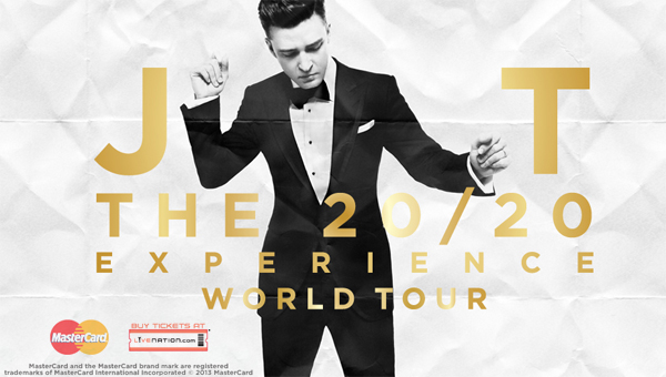  Justin Timberlake anuncia gira internacional THE 20/20 EXPERIENCE WORLD TOUR